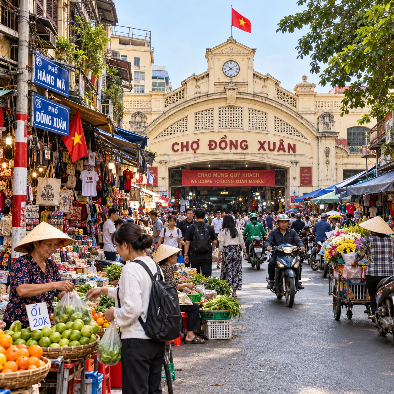 Navigating Hanoi’s Markets: Dong Xuan Market and Beyond